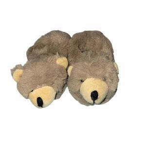 Cozy Bear Plush Slippers for Kids